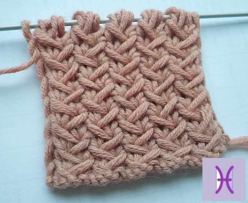 Лицевая сторона узора.