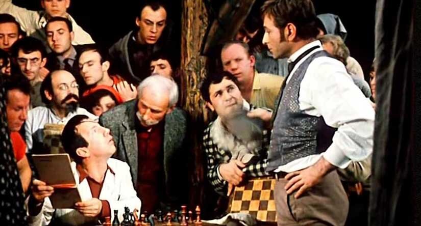 Шахматный турнир в Васюках (кадр из фильма)