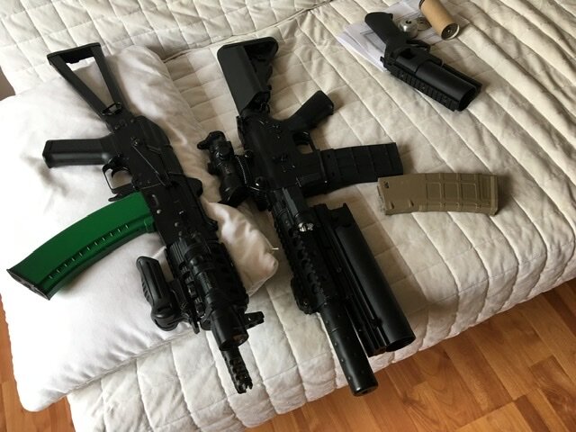 АКСУ и M4 PJ он же CQB по длинне