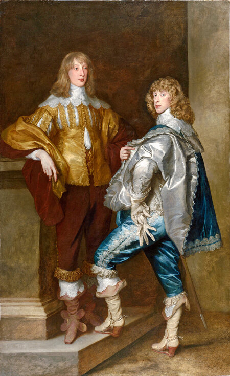 Ван Дейк "Портрет лорда Джона Стюарта и его брата лорда Бернарда Стюарта". С сайта https://slovo-bogoslova.ru/nachalo/obraz-aristokrata-v-ispanskoy-zhivopi/