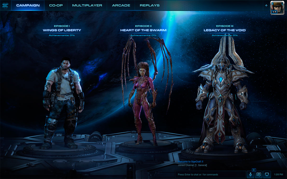 Изображение с выбором кампании.