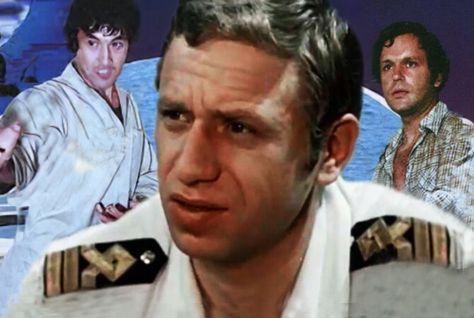 Александр Беспалый. На фото слева - Талгат Нигматулин, справа - Николай Еременко-младший в фильме "Пираты ХХ века"