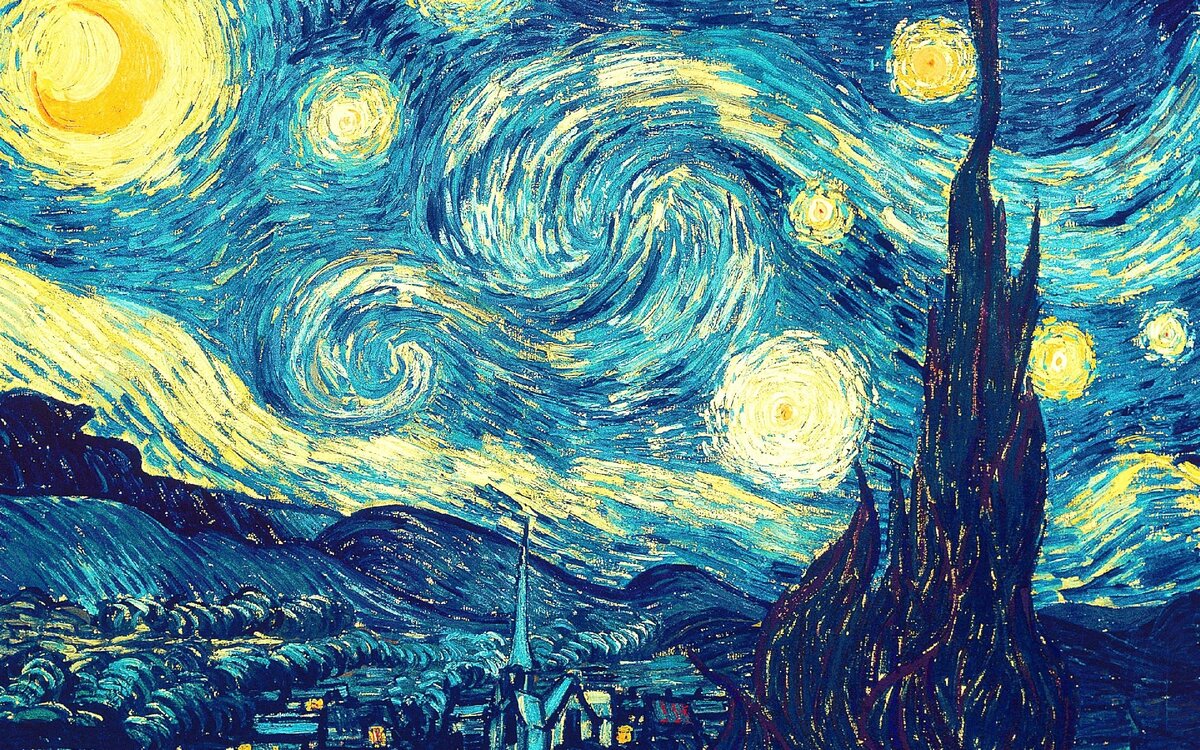 Что хотел изобразить Ван Гог на картине Звездная ночь? | Жизнь в  обрамлении... | Дзен
