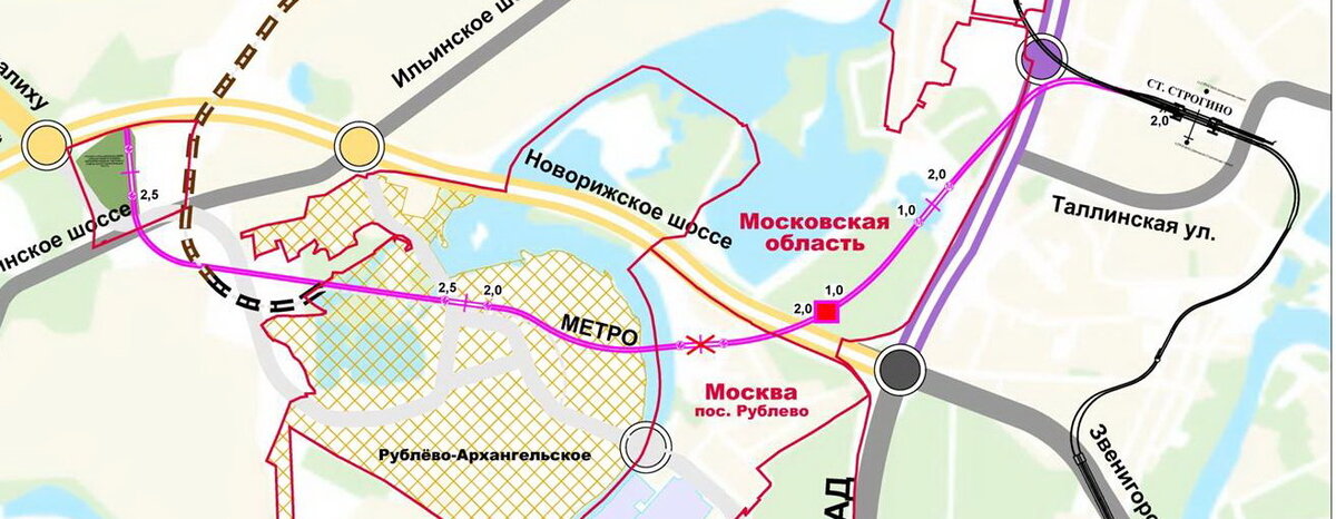 Рублево архангельская линия метро схема на схеме метро