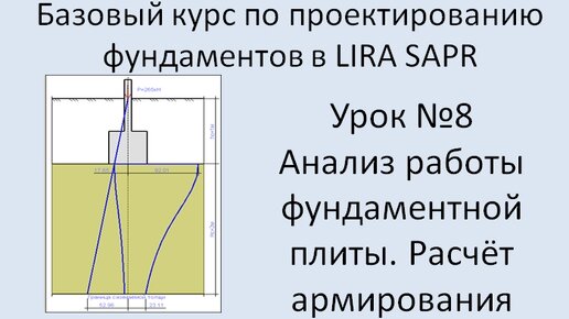 Фундаменты в Lira Sapr Урок 8 Армирование фундаментной плиты