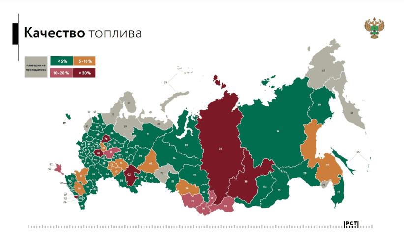 Карта качества топлива 2020 – Источник: Минпромторг России