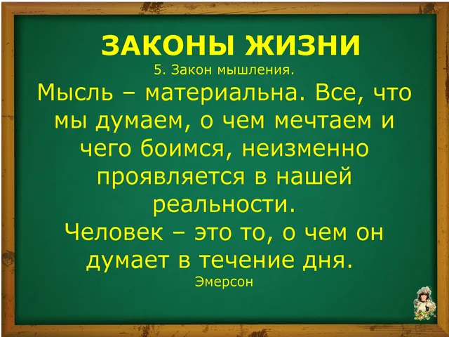 Современные законы жизни