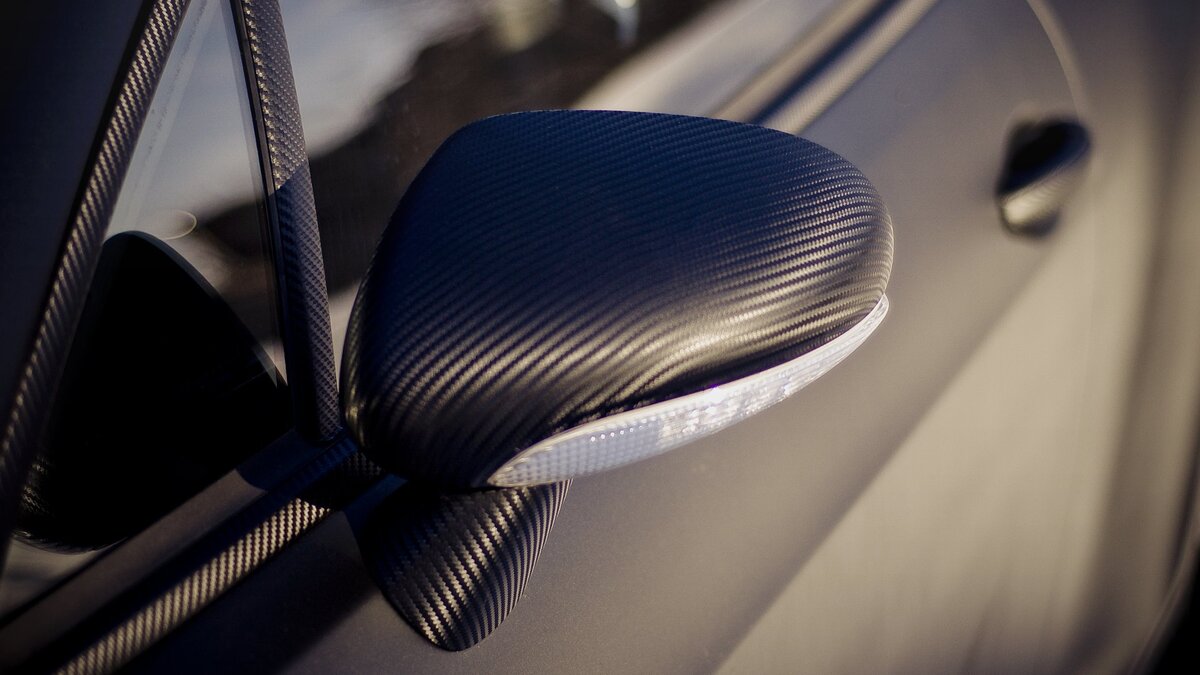 Виниловая пленка для авто карбон 3D графит - 152х50 см / Пленка самоклеящаяся дл