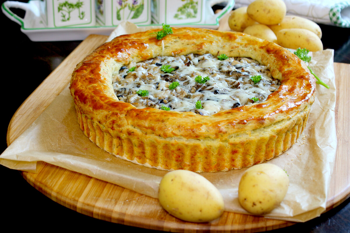 Пирог с картошкой и укропом