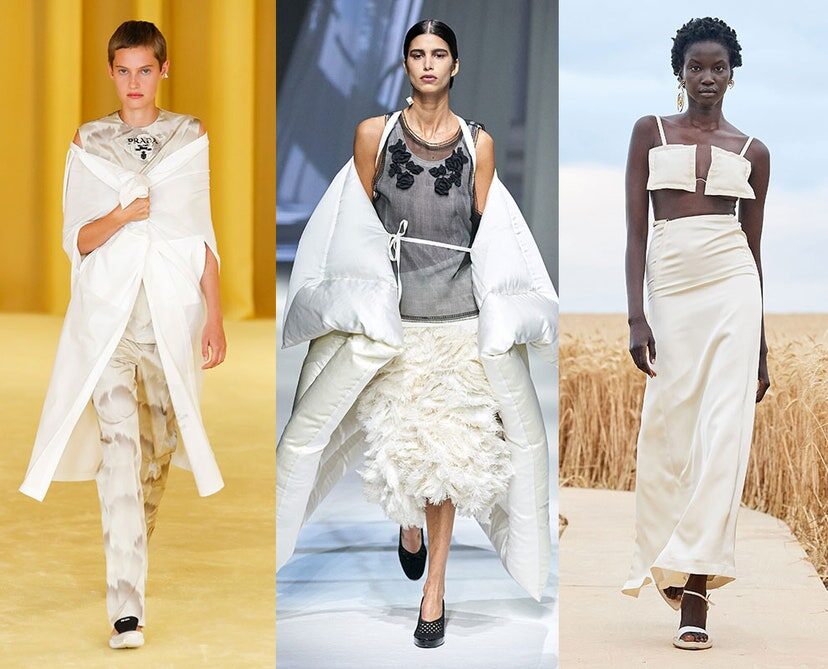 Prada, Fendi, Jacquemus весна-лето 2021 
