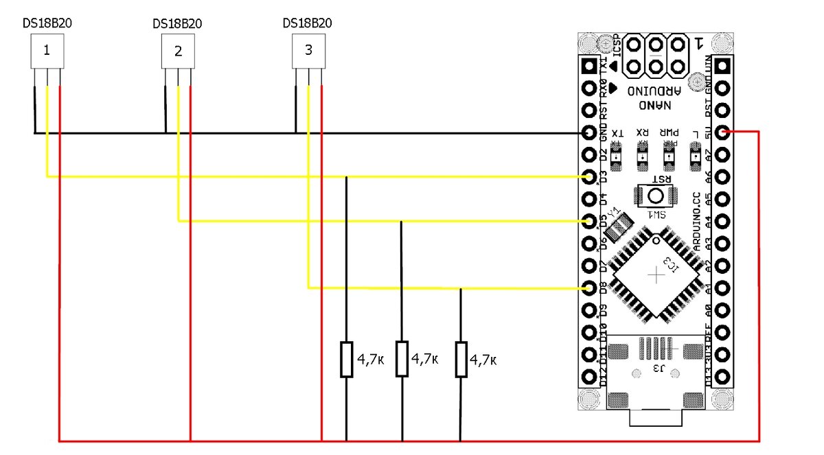 Подключение датчика температуры к ардуино. Датчик 18b20. Датчик ds18b20 ардуино. Датчик ds18b20 подключение. Датчик температуры ds18b20 схема подключения.