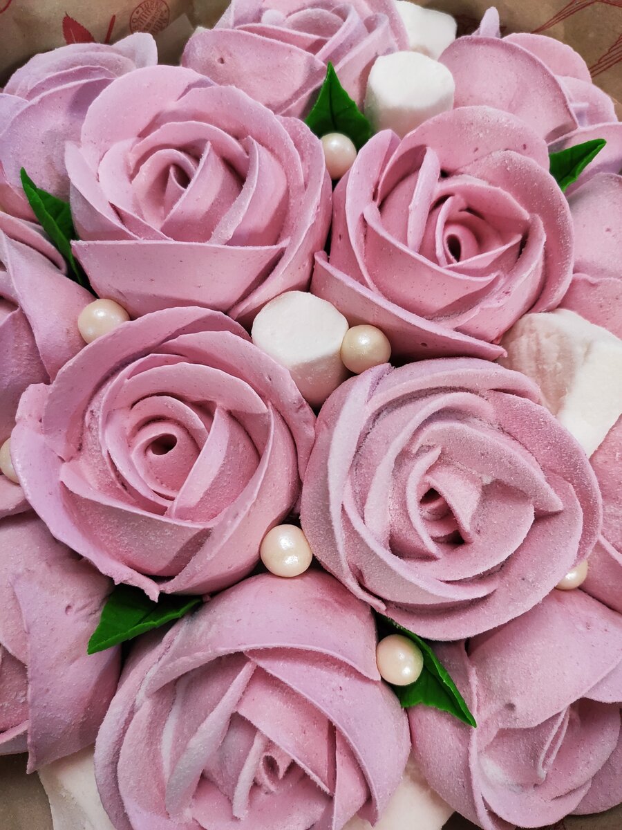 Зефирные розы