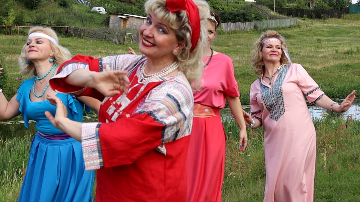 На съемках клипа "Стожок"