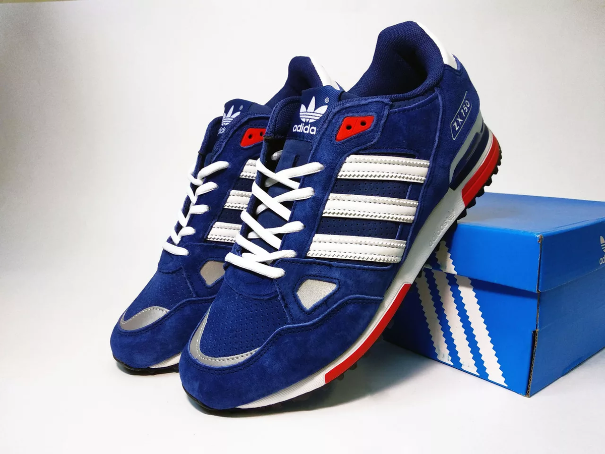 Кожаные кроссовки адидас в москве. Adidas ZX 750 синие. Кроссовки мужские adidas ZX 750. Кроссовки adidas ZX 750 Blue. Кроссовки adidas ZX 750 оригинал.