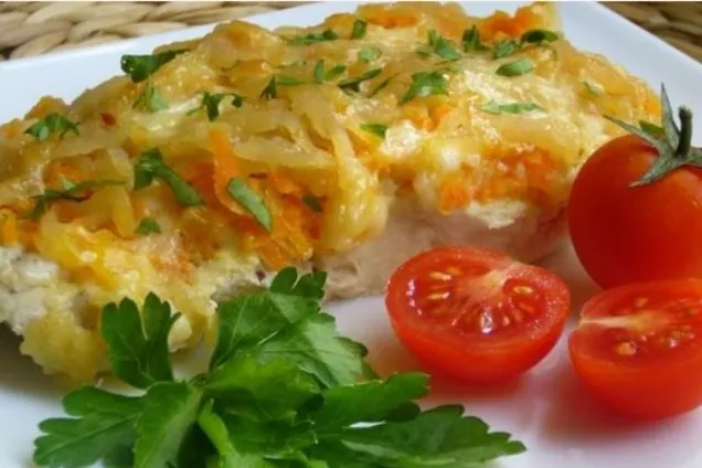 Минтай в кляре в духовке 