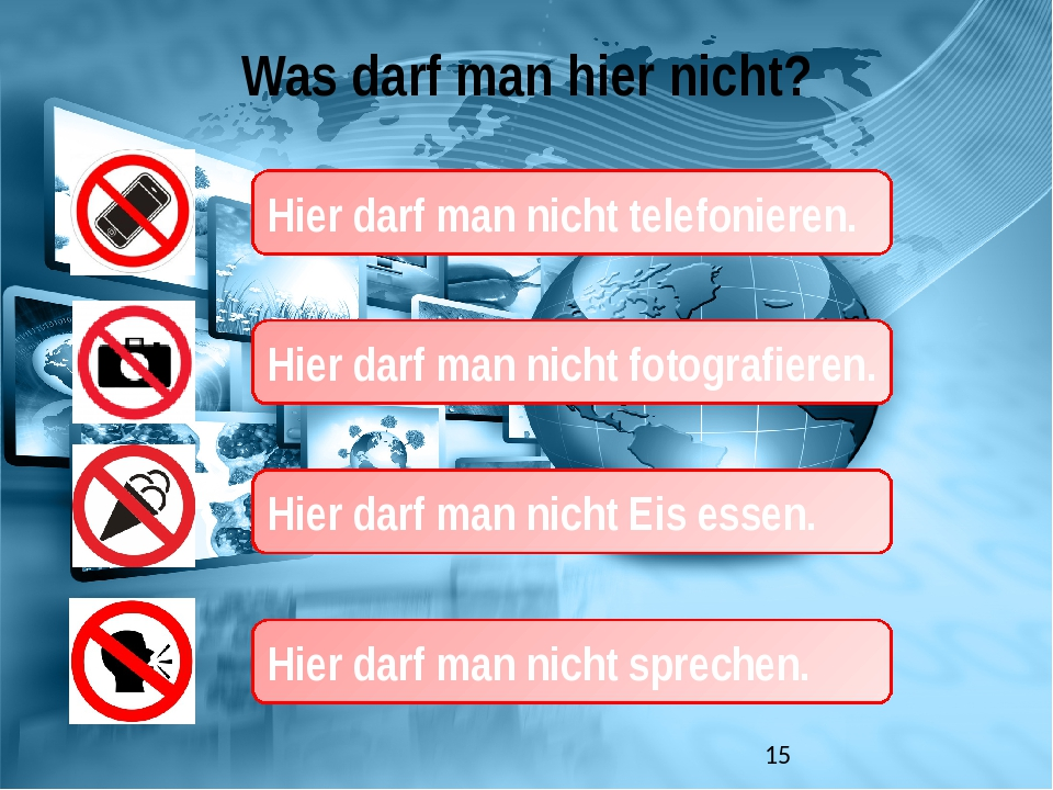 Ich nicht sprechen