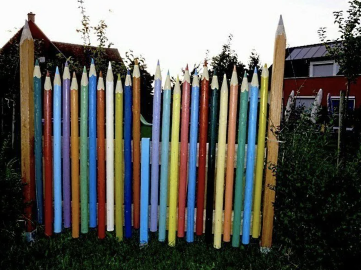 Забор карандаши своими руками в детском саду