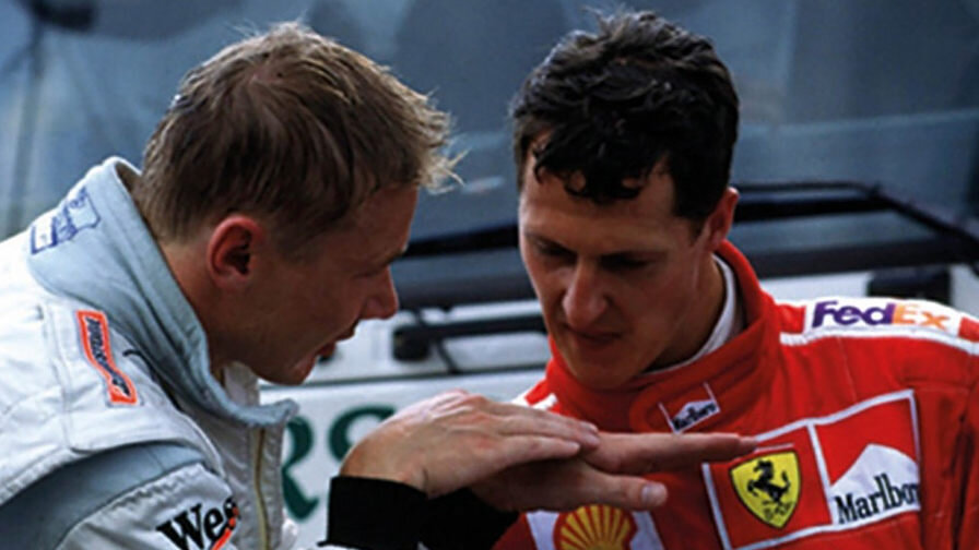 Мика Хаккинен и Михаэль Шумахер