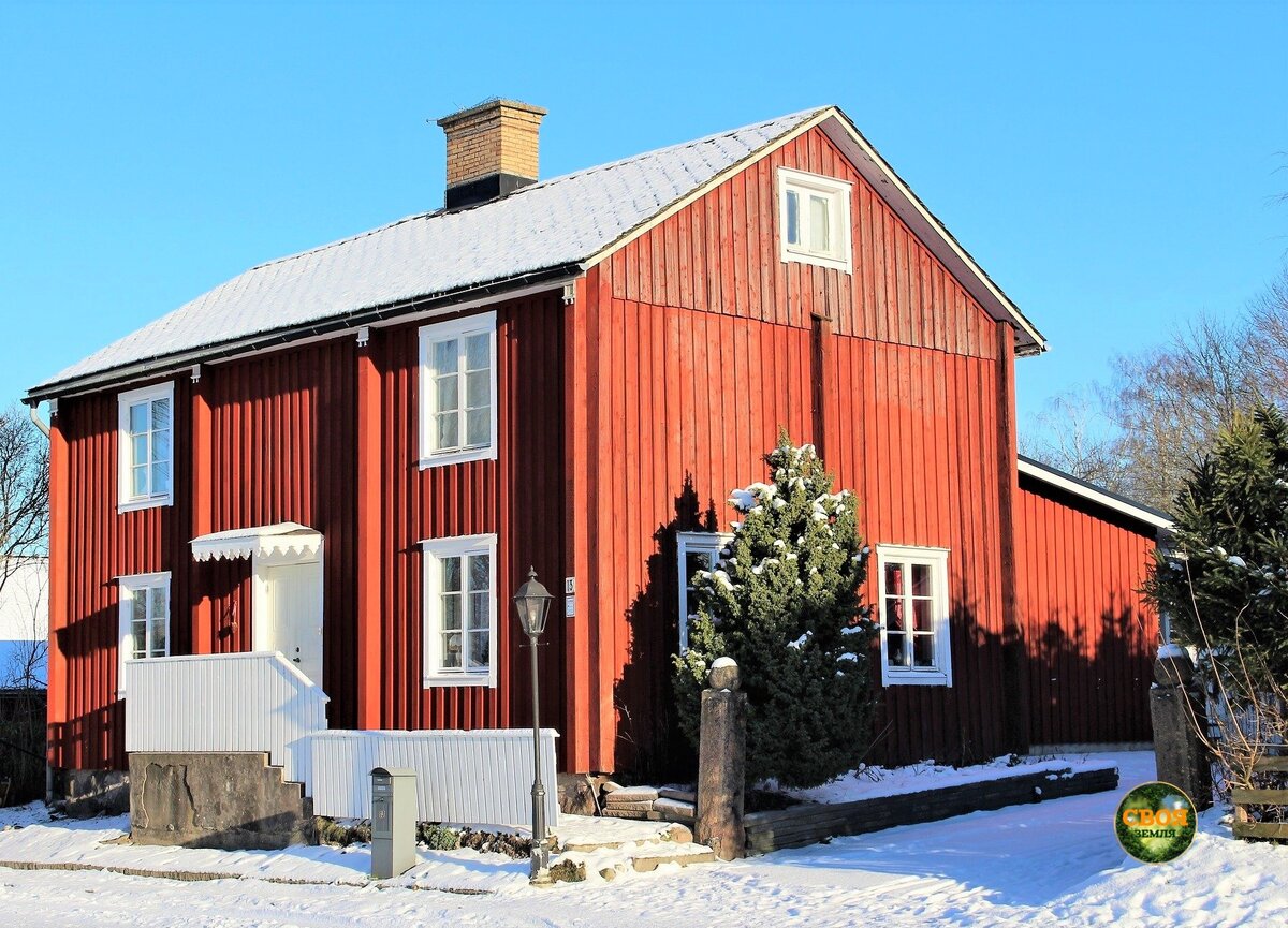 Пример каркасника - домика из дерева. 