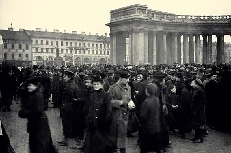Студенческая демонстрация у Казанского собора 4 марта 1901