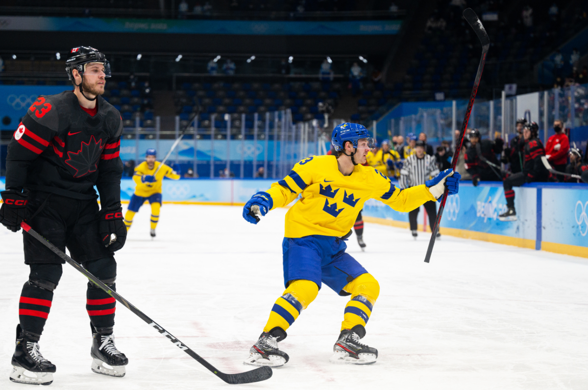 Шведы очень грамотно раскатали Канаду в четвертьфинале. Фото: globallookpress