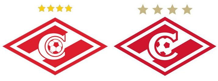 Сравнение старой и новой эмблемы "Спартака"