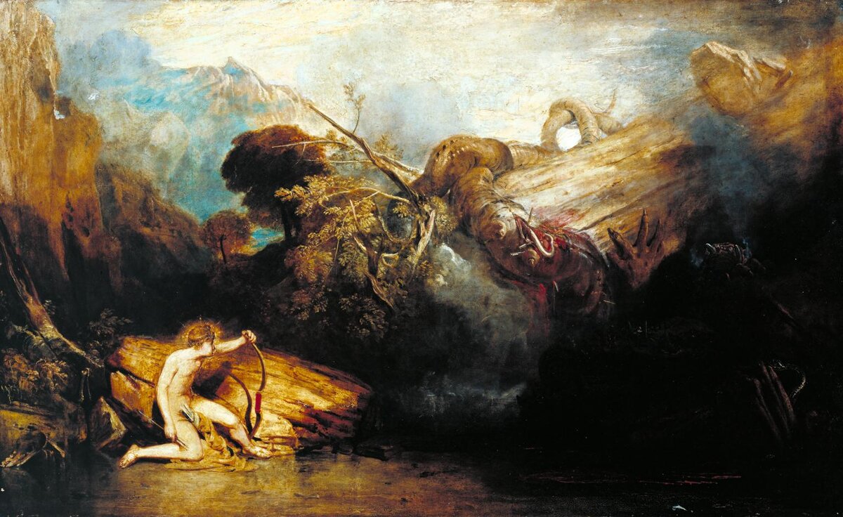 Аполлон и Пифон — Джозеф Мэллорд Уильям Тёрнер (1775–1851) // ARoS Aarhus Kunstmuseum (Aarhus, Denmark)