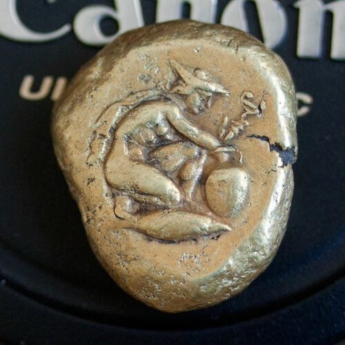 Кизикин, с изображением Гермеса, природный электр, 16 грамм, VI-IV века до нашей эры. 