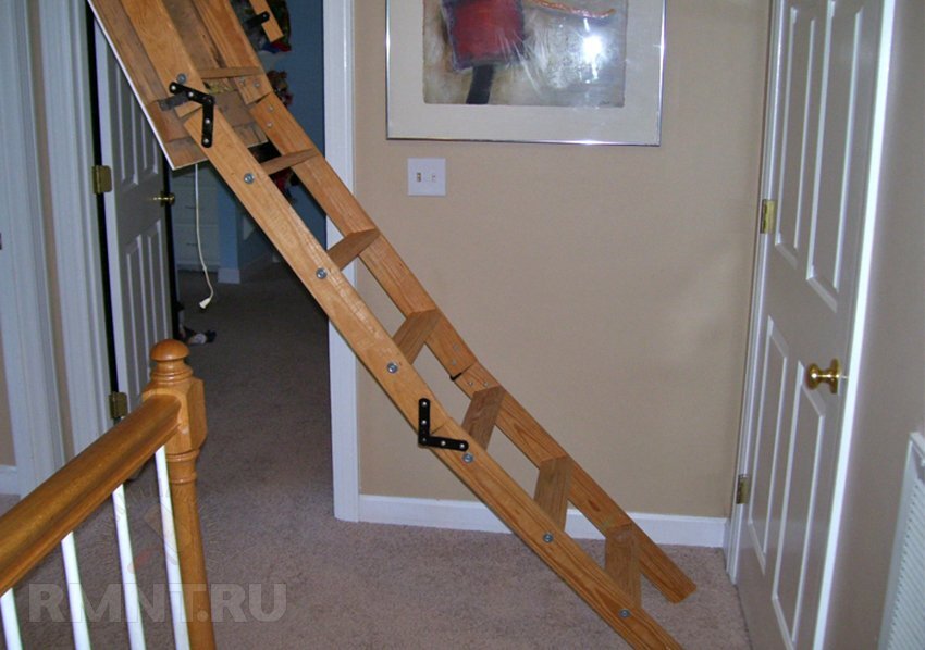 Изготовление складной чердачной лестницы