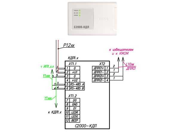 С2000 кдл 2и контроллер двухпроводной линии связи