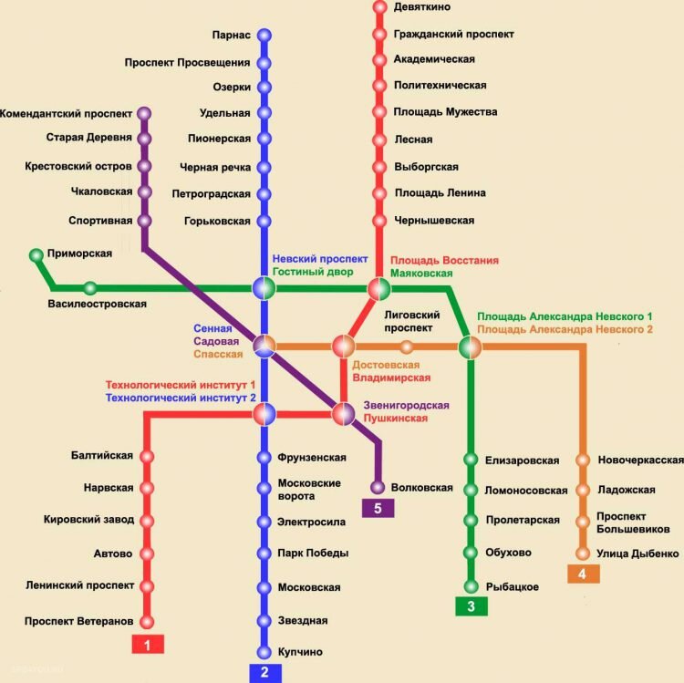 Комендантский проспект метро схема