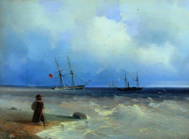 Этюд воздуха над морем. 1835 год. 