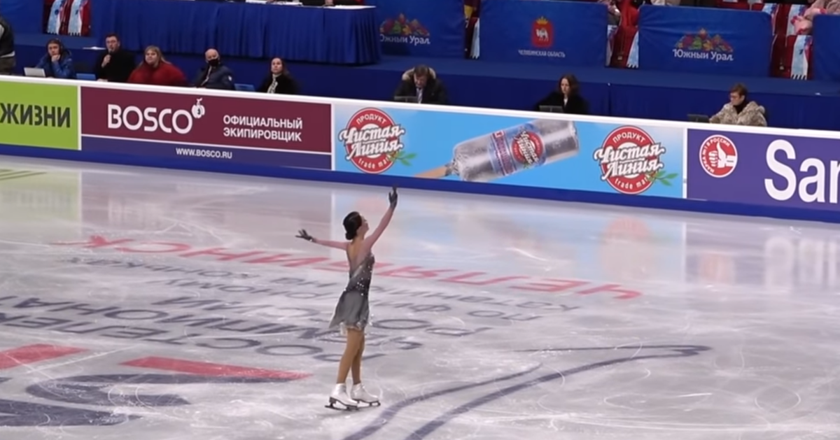 Анна Щербакова. Чемпионат России по фигурному катанию 2021.