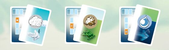 Карты идентификации Элементов: Воздух, Земля и Вода