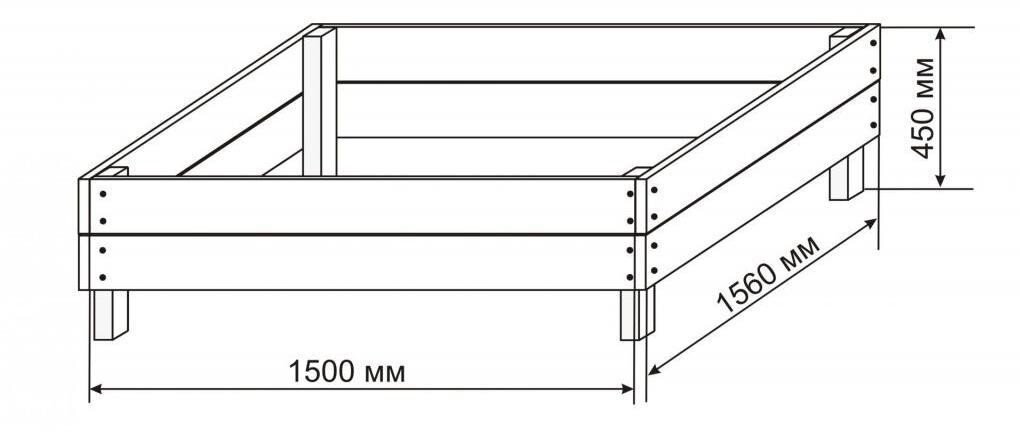 Деревянная песочница своими руками
