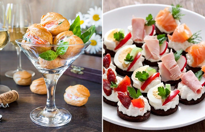 Оригинальные бутерброды на праздничный стол.