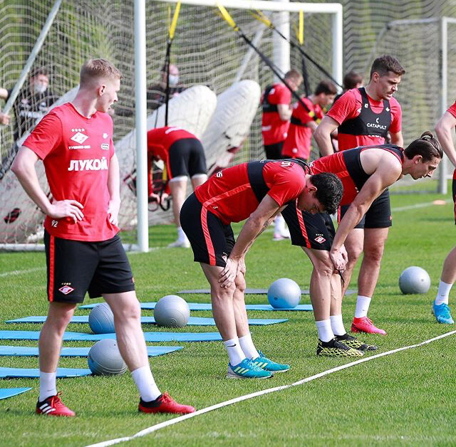 Тренировка ФК Спартак Москва