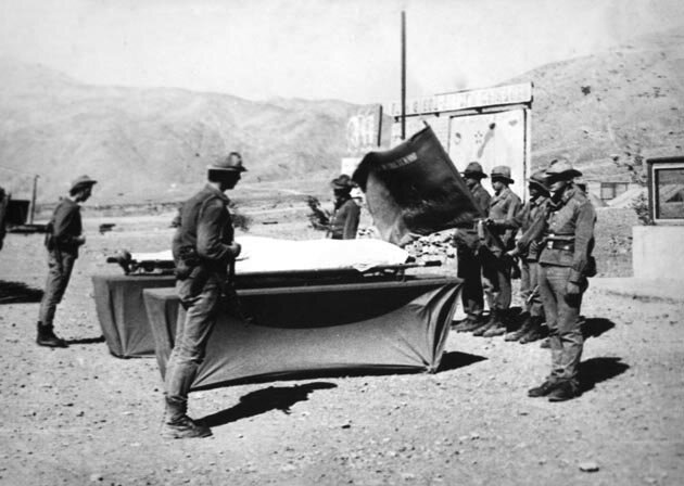 Прощание с погибшим военнослужащим 177-го мотострелкового полка. Июнь 1984 года