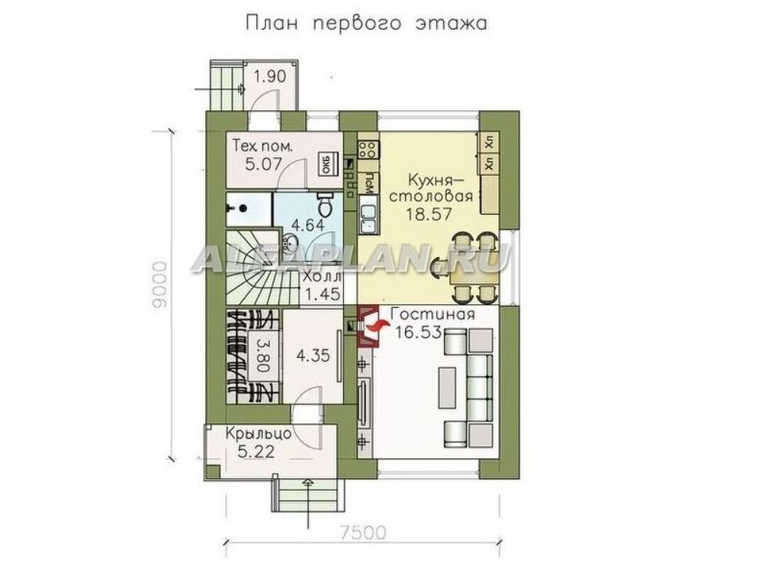 Проект коттеджа 403a