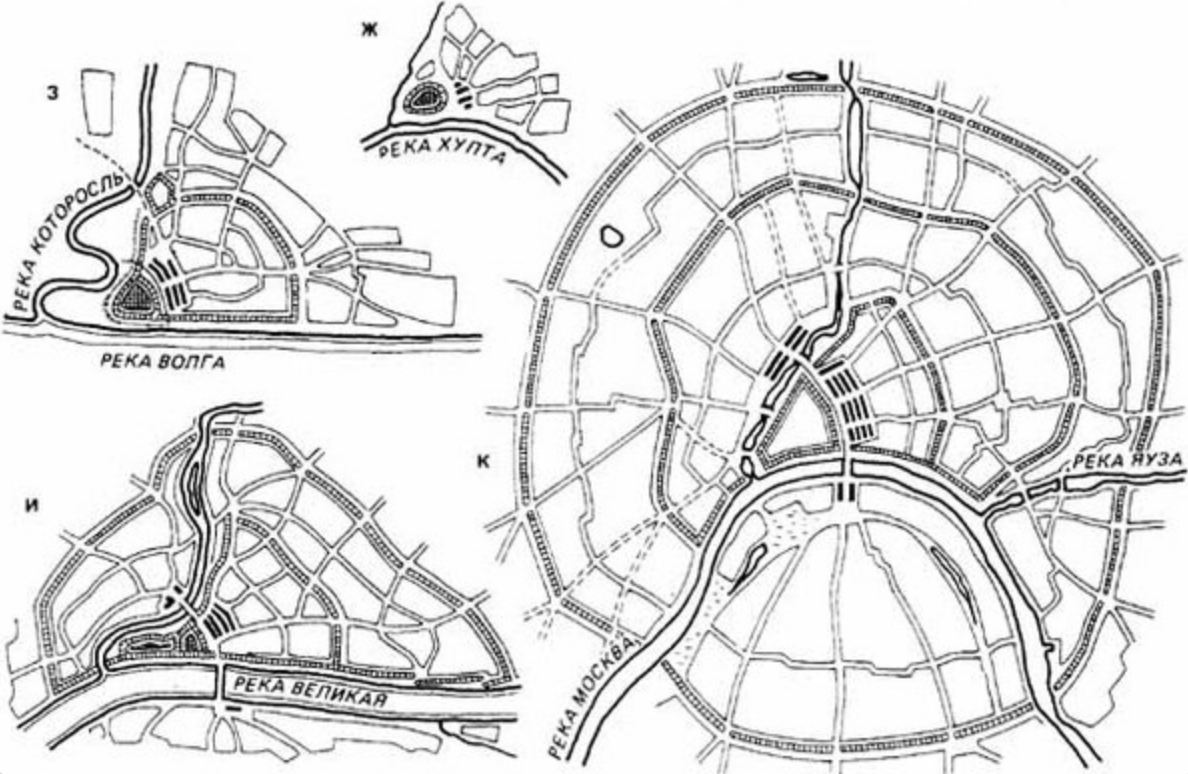 Крепости старались ставить на слиянии двух рек