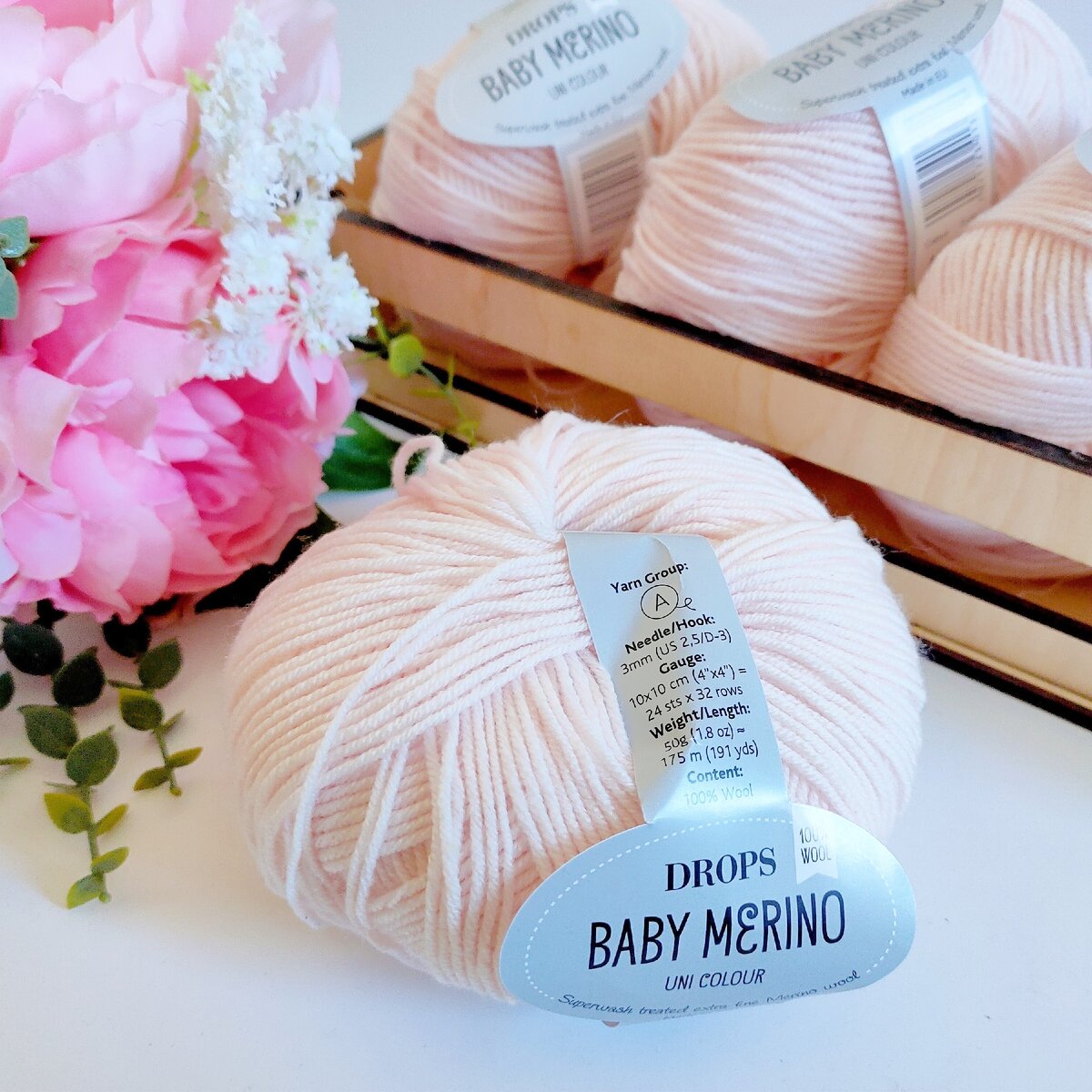 Drops Baby merino, заказывала в интернет магазине 5 мотков