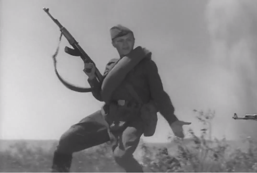 Перепелица ведет солдат в атаку