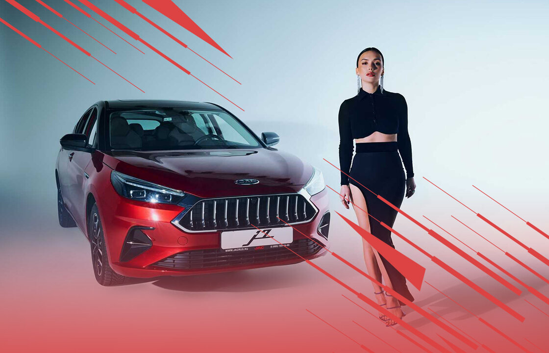 Ольга Серябкина - лицо рекламной кампании лифтбека JAC J7