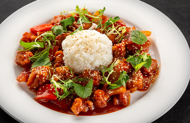 Курица в кисло-сладком соусе по-китайски