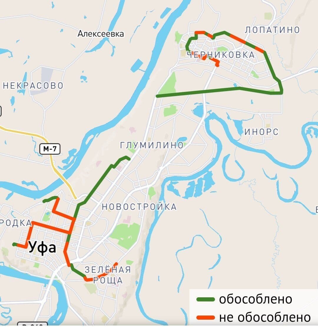 Карта уфы черниковка