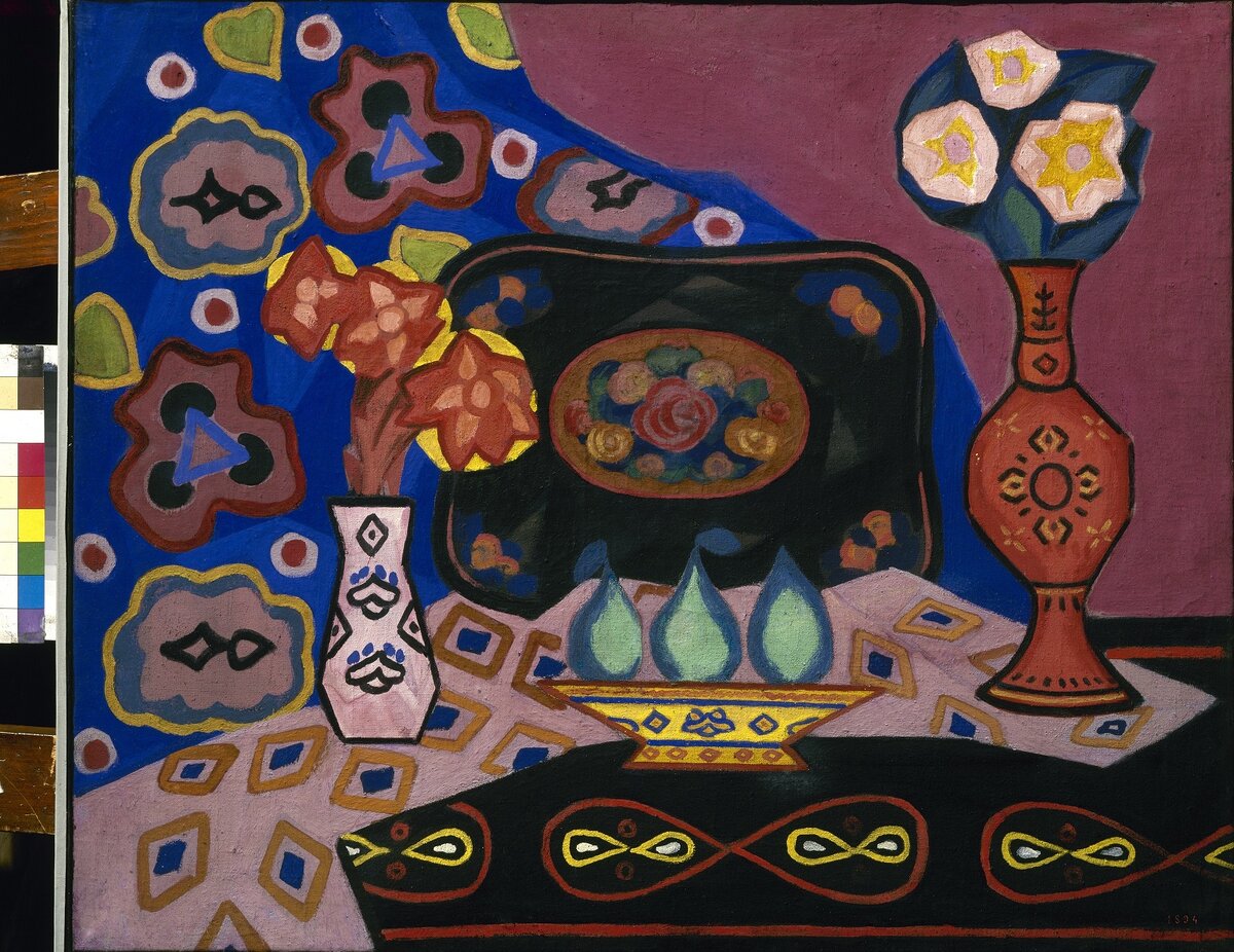 И. С. Школьник. «Натюрморт с вазами», 1912 Источник: Государственный Русский музей