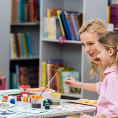 Кружок рисования в библиотеке