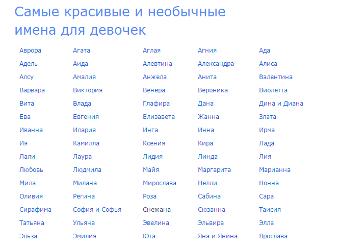 Имена для девочек – самые популярные, редкие и необычные | Путь к счастью | EDPRO | Дзен