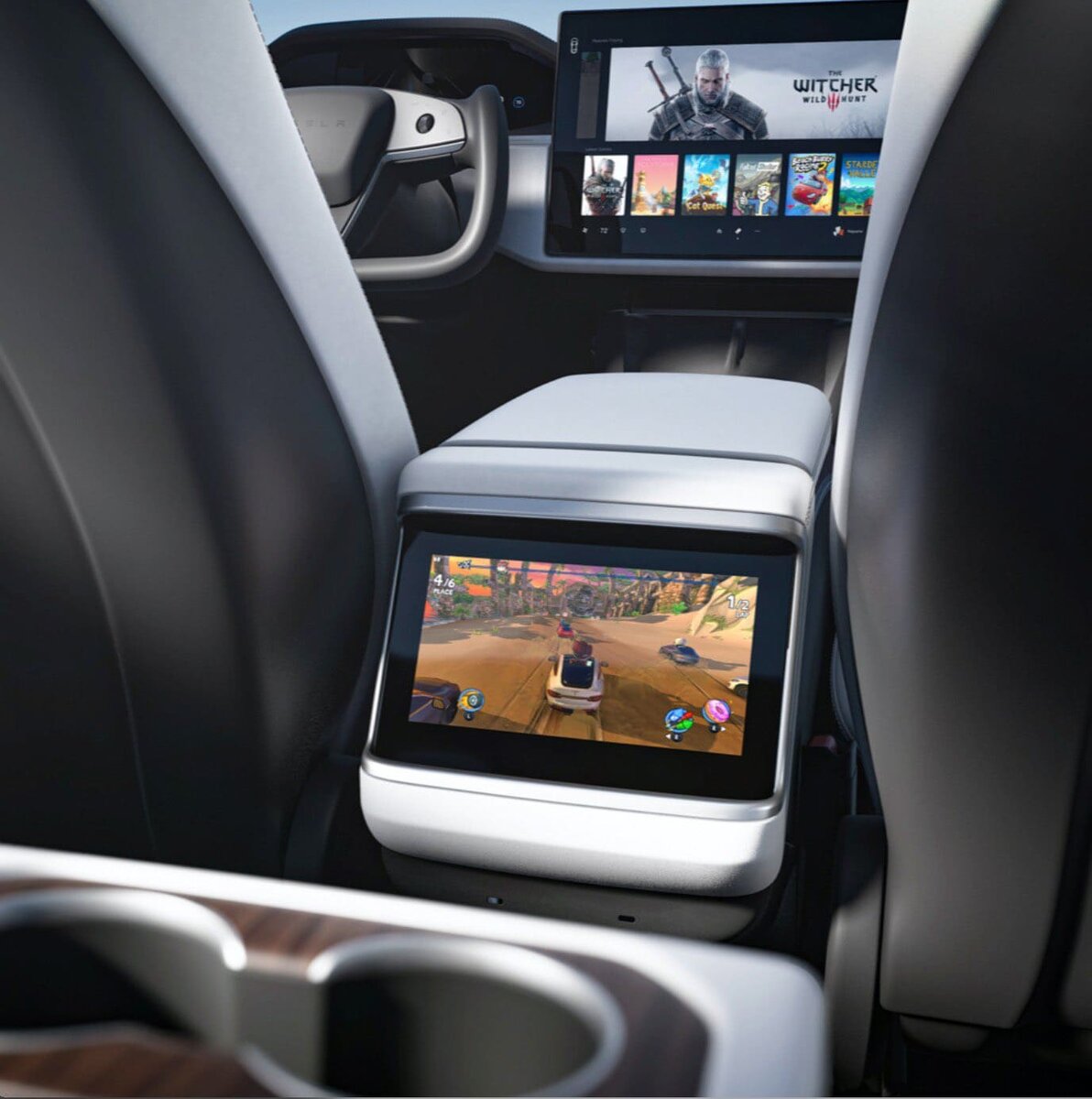  Tesla Model S Plaid - новый интерьер - фото Tesla