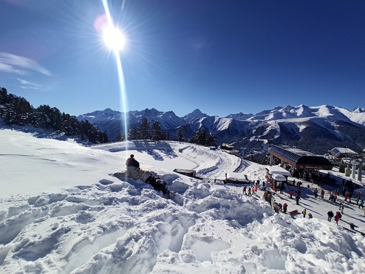 виды с верхней точки канатной дороги млечный путь